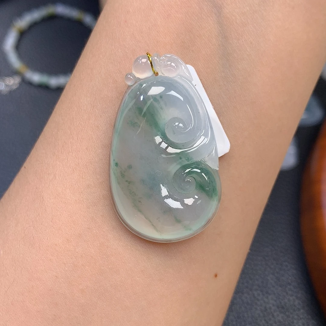 翡翠未镶嵌吊坠(不含链)翡翠