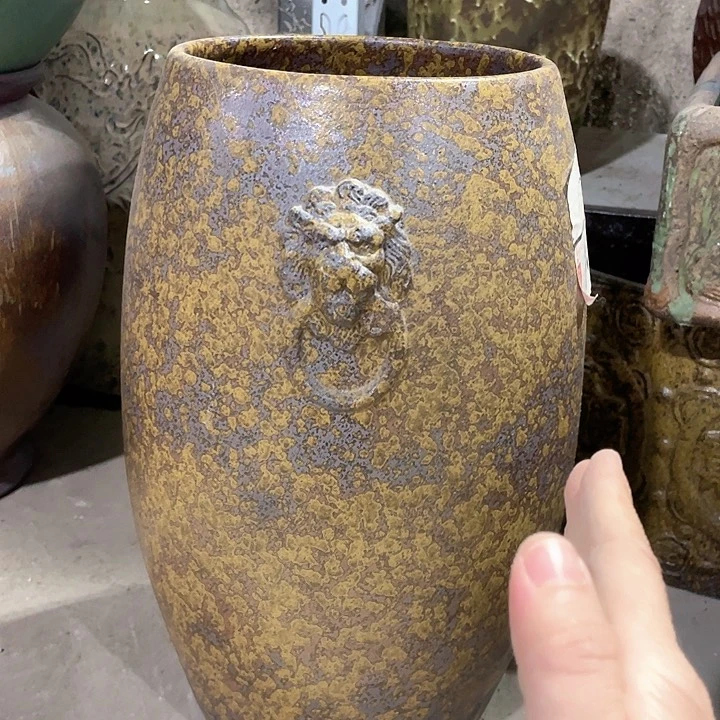 紫砂花盆正品口18高41。正品无孔