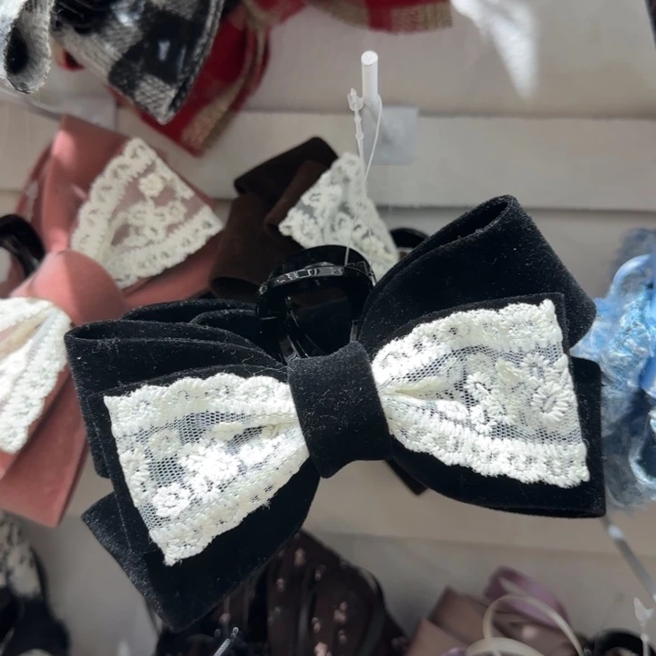 皮质铁合金丝绒夹