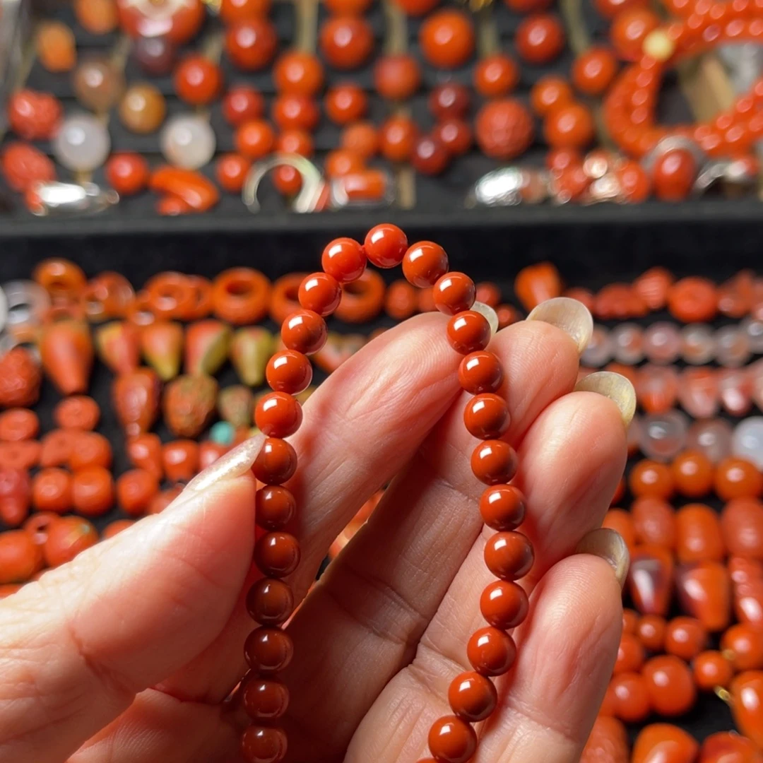 南红玛瑙未镶嵌6手串