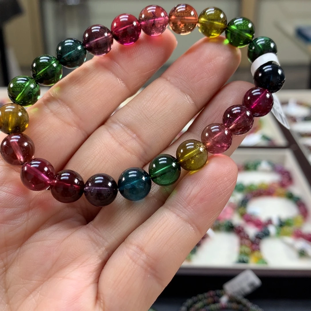 未镶嵌手链碧玺9.1左右