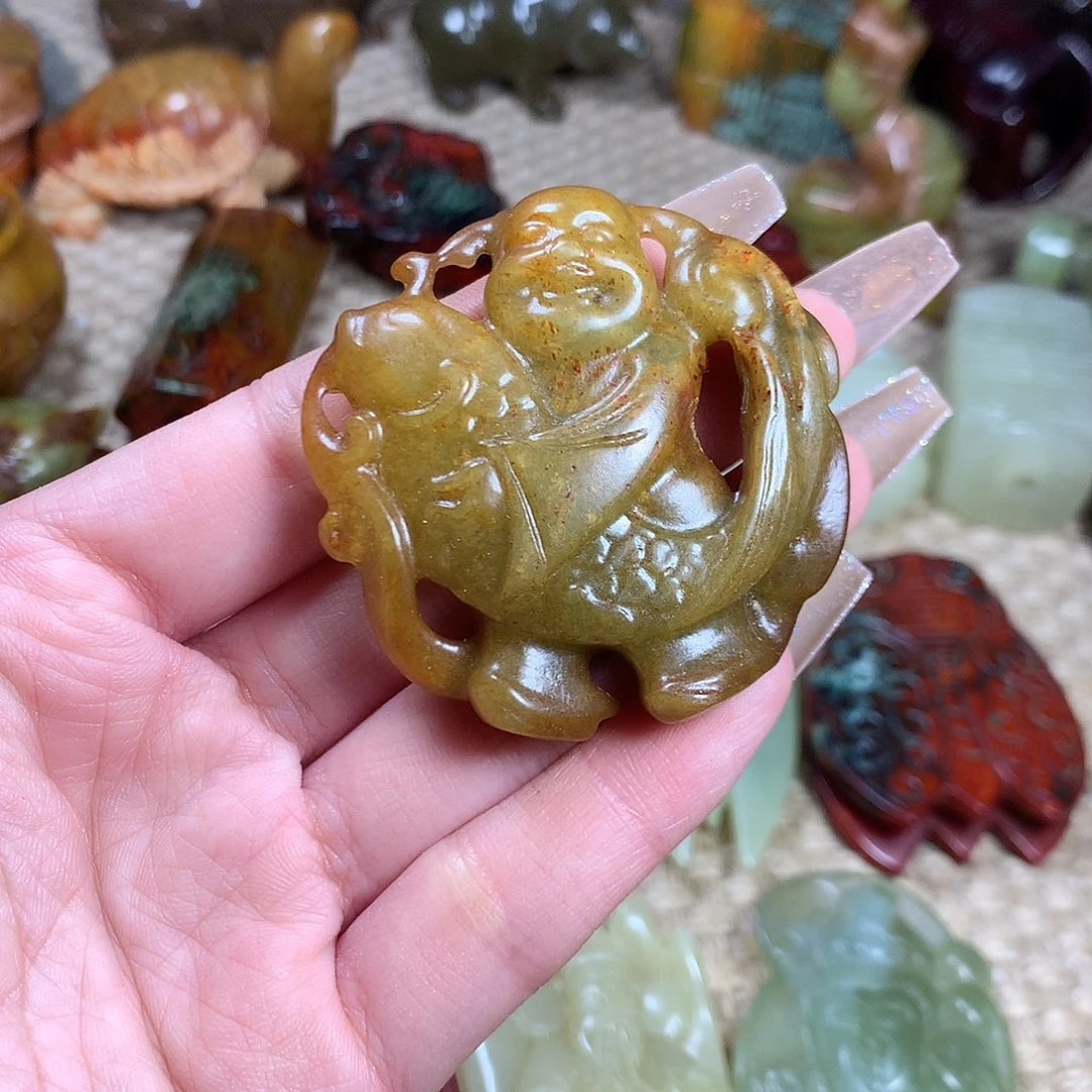 白玉菩提吊坠挂件