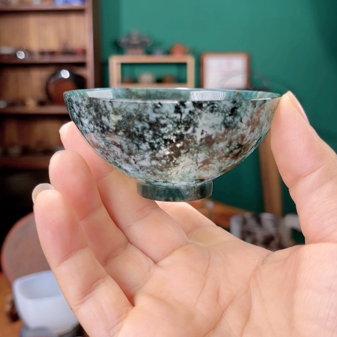 吏***书玛瑙/玉髓茶器未镶嵌