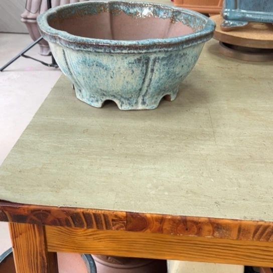 紫砂花盆草***茶高温釉盆