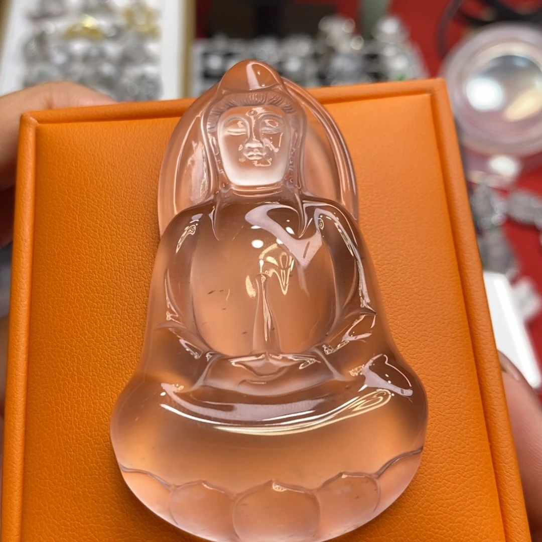 筚***缕石英质玉未镶嵌吊坠