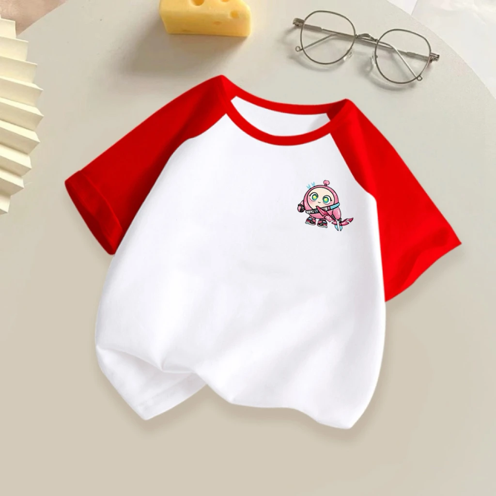 蛋仔派对男童女童纯棉T恤2025新款儿童夏季短袖幼儿园小学生上衣