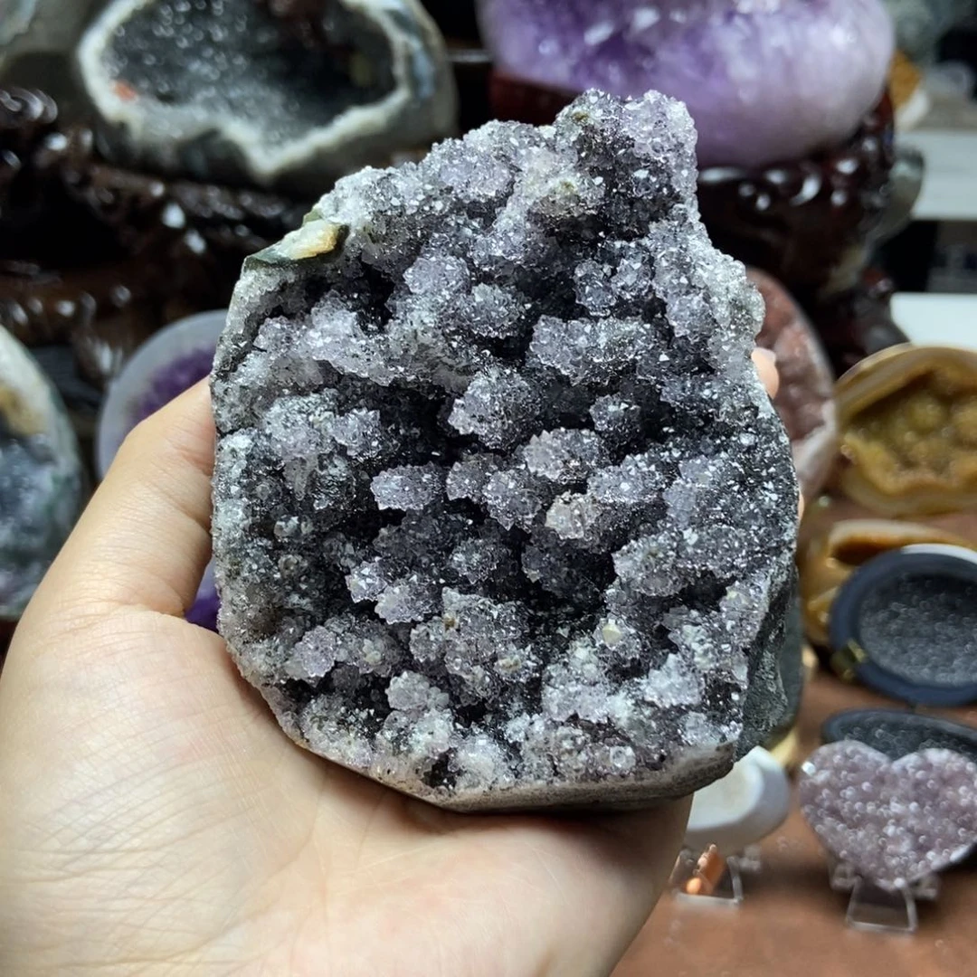紫晶摆件未镶嵌水晶