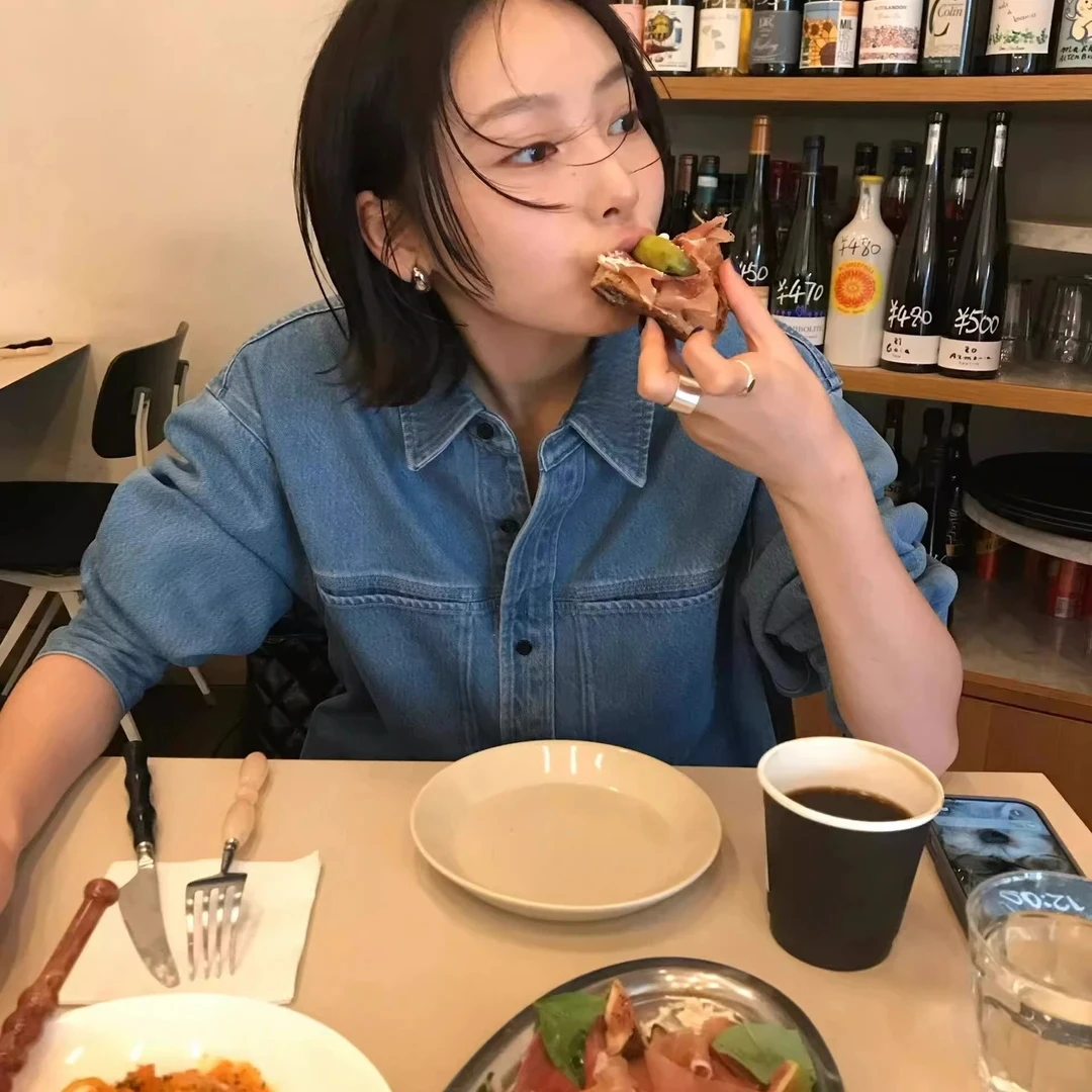 高级感牛仔衬衫套装2025女春新款韩系复古宽松休闲百搭休闲两件套