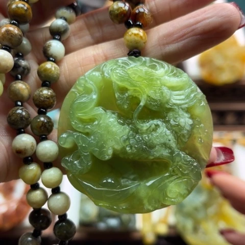 岫玉挂件未镶嵌挂件