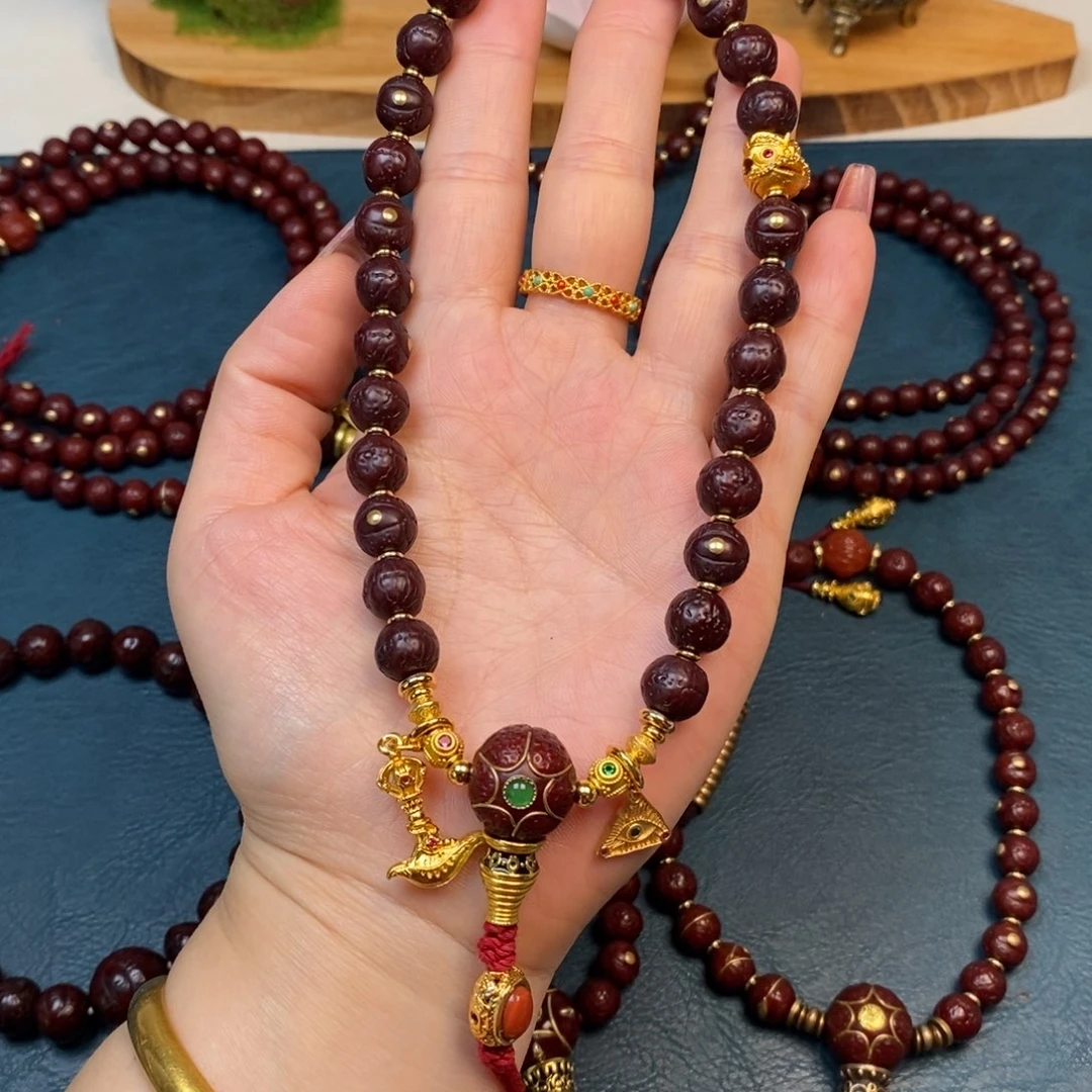 凤眼菩提手串手持金钉满配9.5