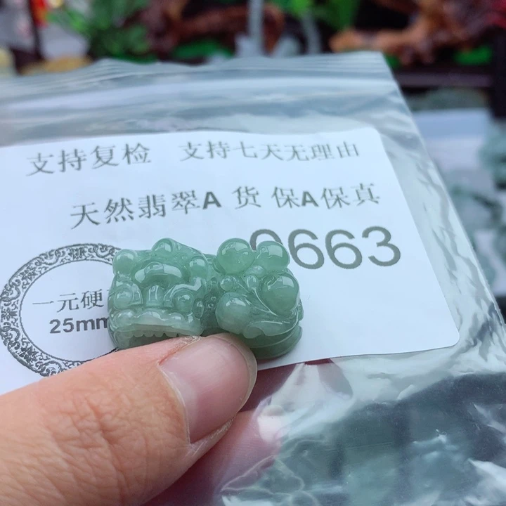翡翠未镶嵌吊坠(不含链)