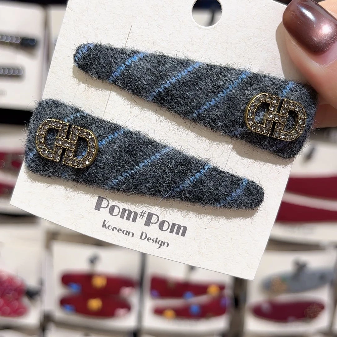 布艺铁合金蓝色拜拜一对