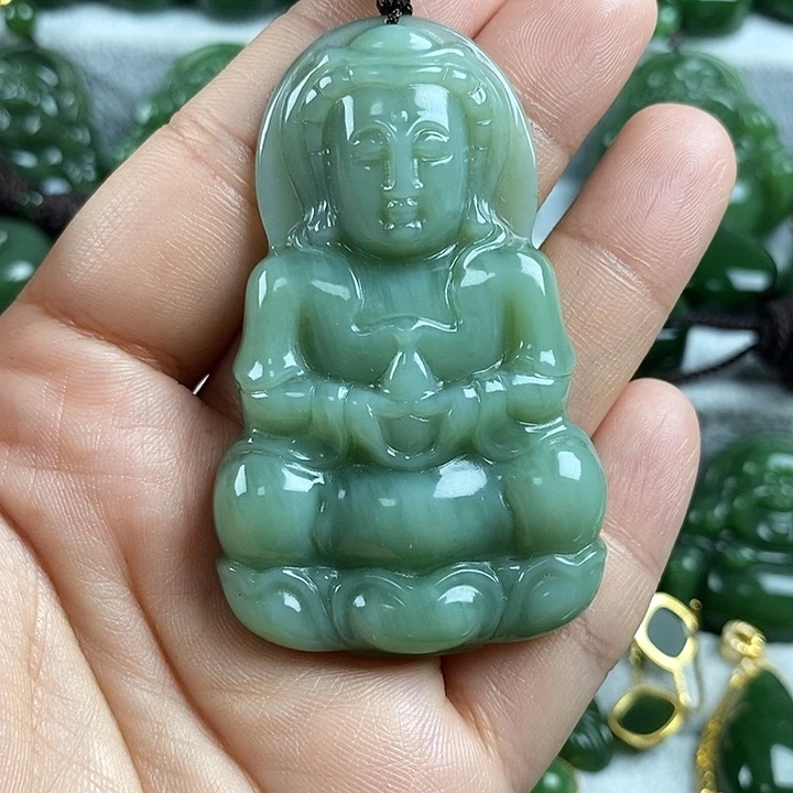 和田玉（碧玉）未镶嵌颈饰62