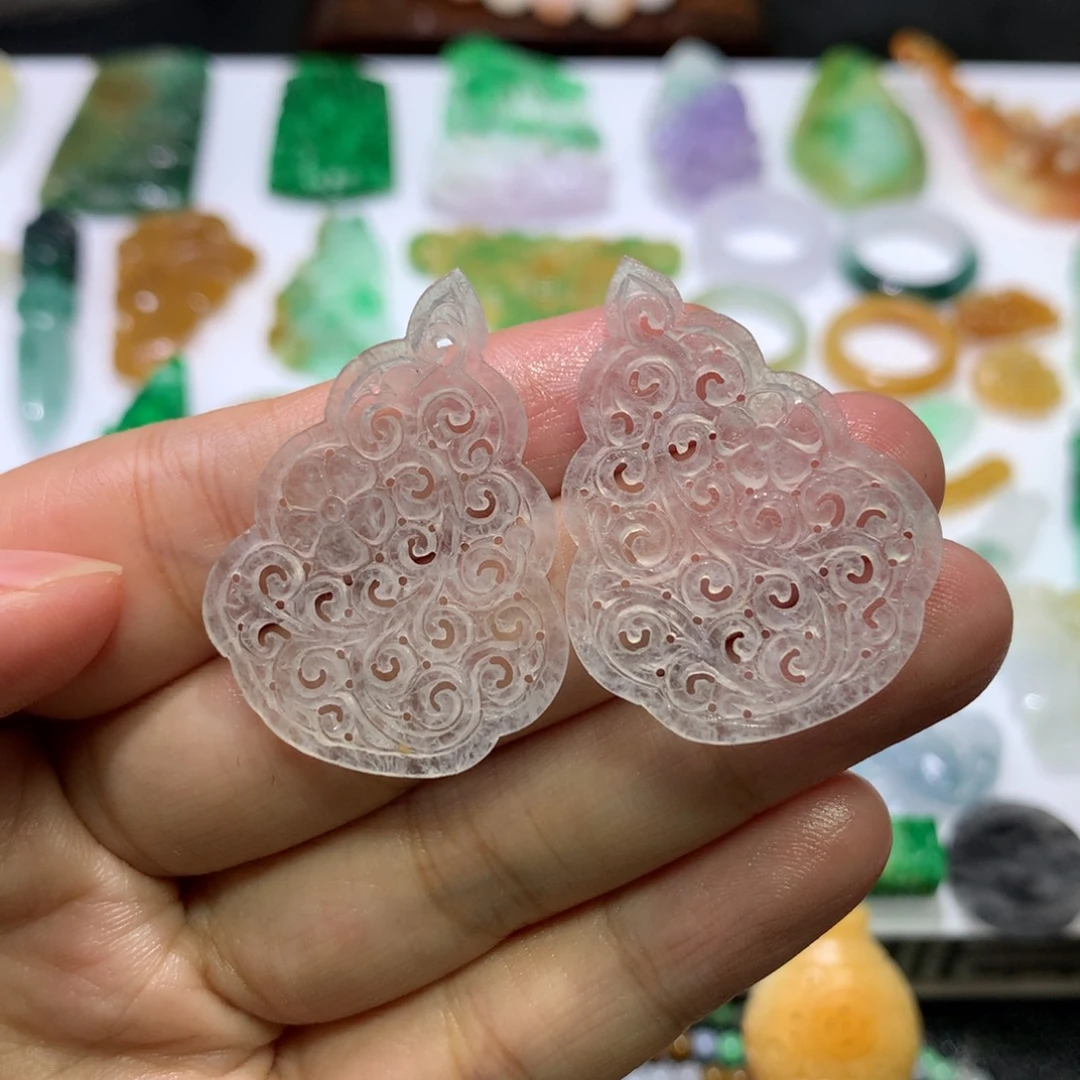 未镶嵌定制翡翠张*素花片