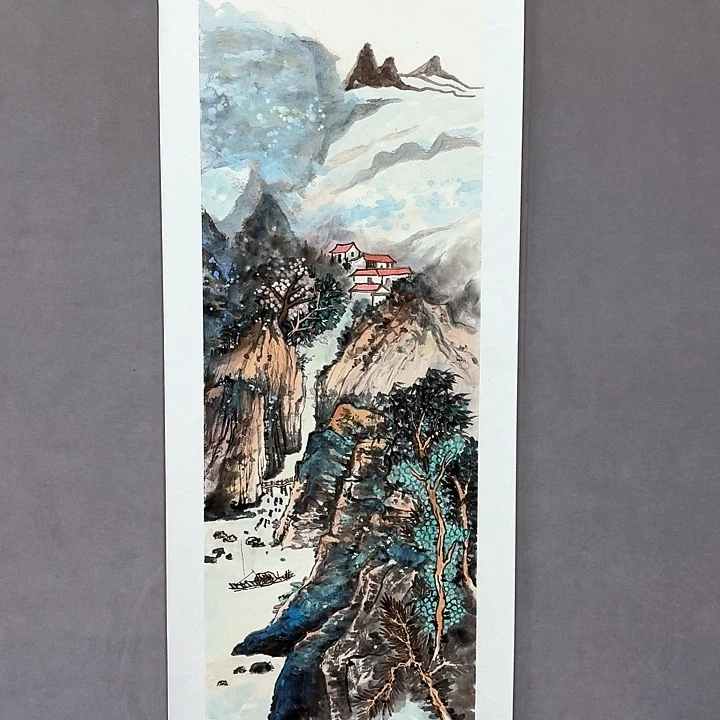 国画亲笔手绘放心去藏