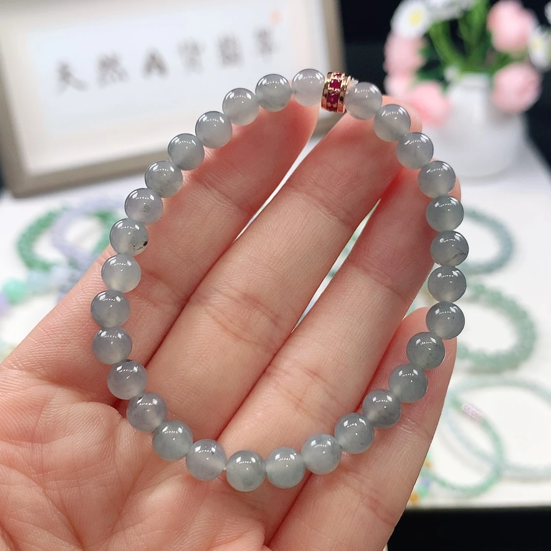 翡翠未镶嵌手链手链5.9mm