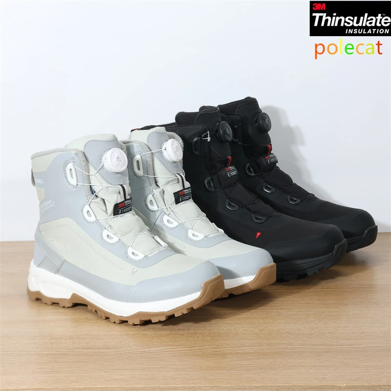 瑞典polecat保暖-30°抗冷冰上止滑防水加厚机车靴雪地靴男女通用