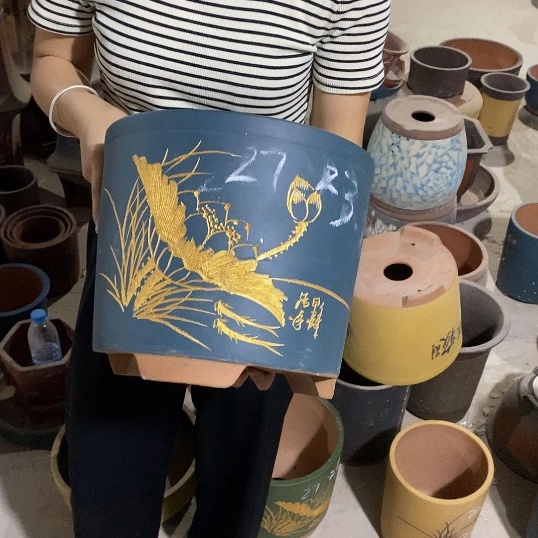 紫砂花盆紫砂花盆