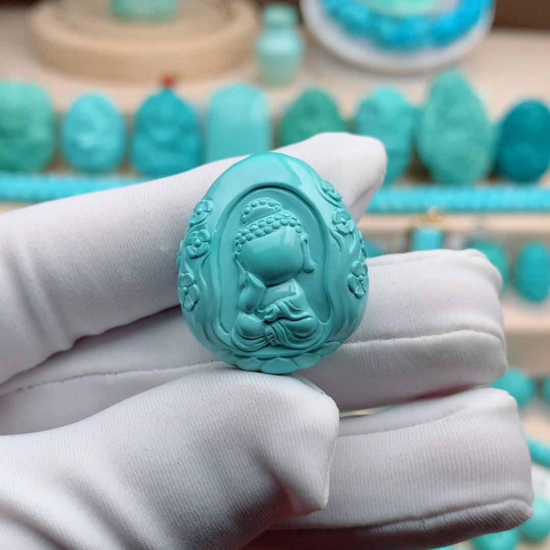 绿松石珠宝奇石未镶嵌