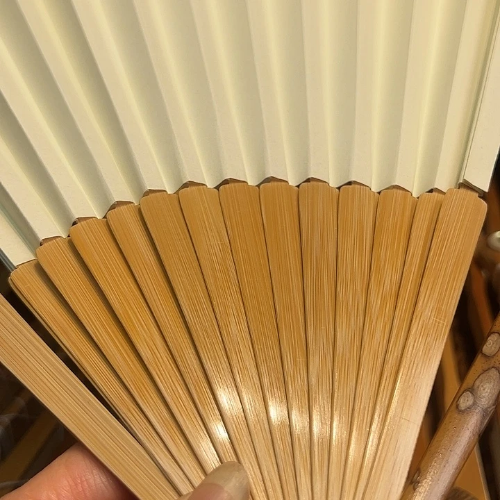 冀***法扇子梅鹿竹折扇一把