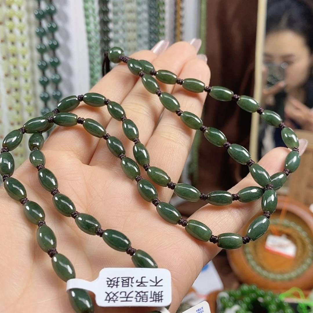 翡翠颈饰未镶嵌W*Y天然翡翠项链