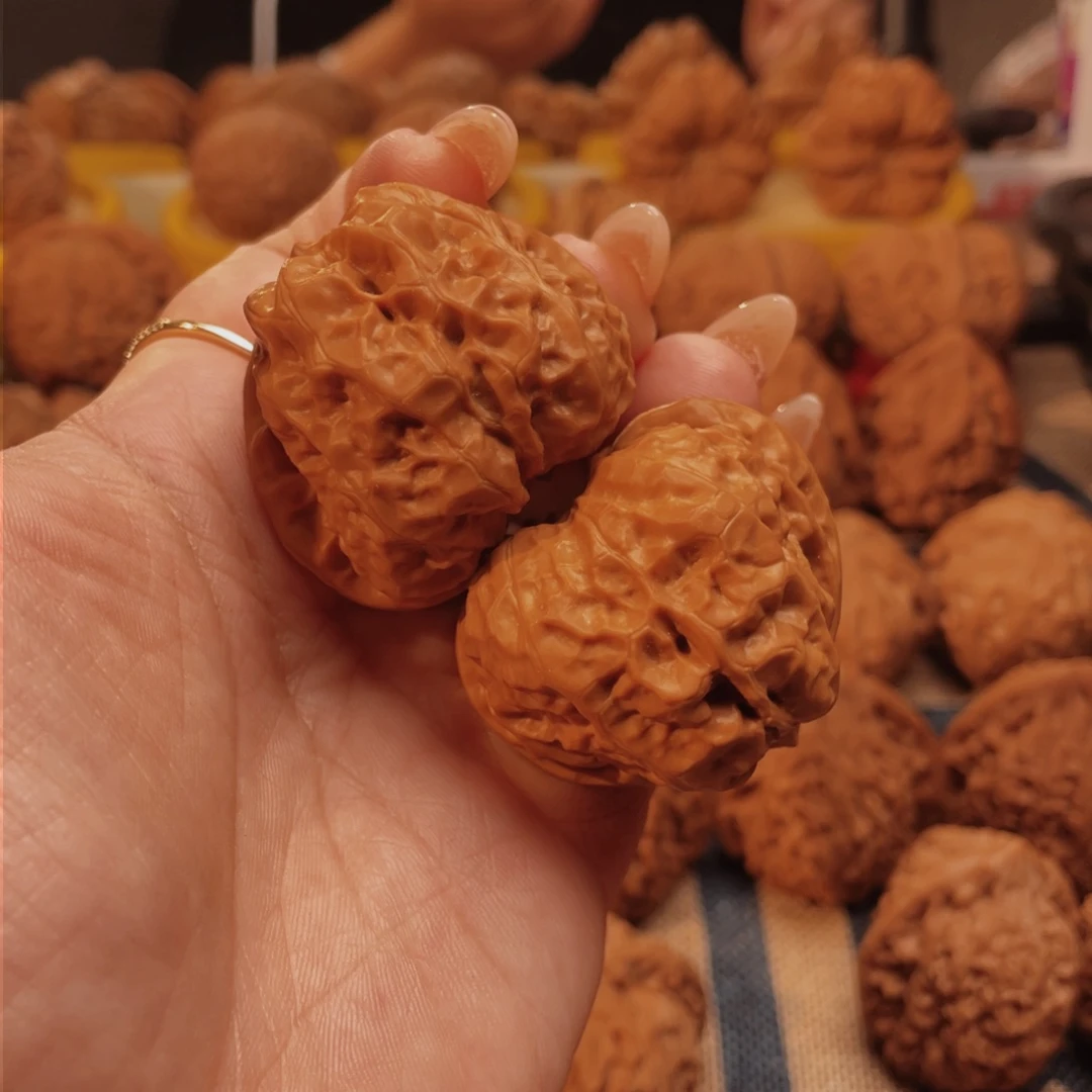 手串文玩核桃41三角蛤蟆头