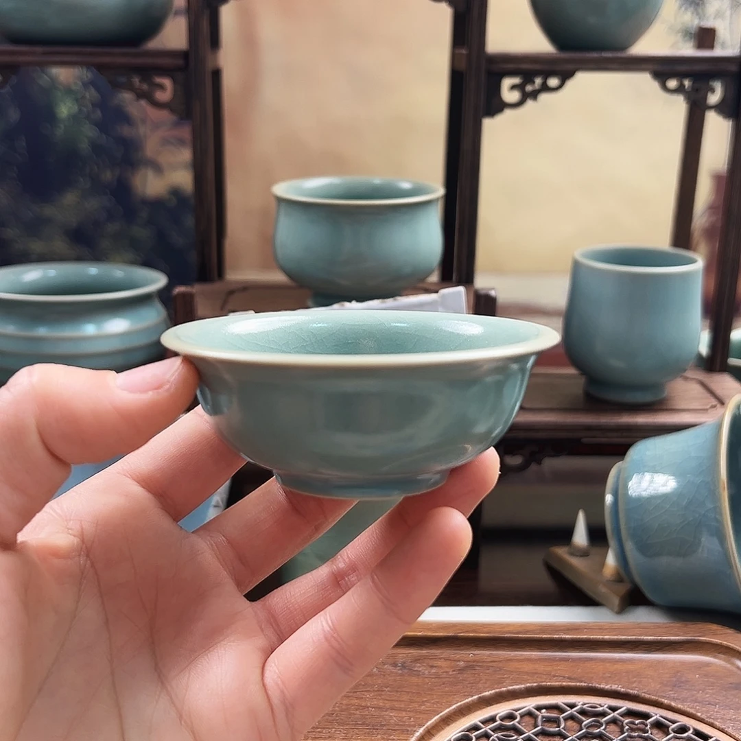 微微瑕纯手工小压手杯