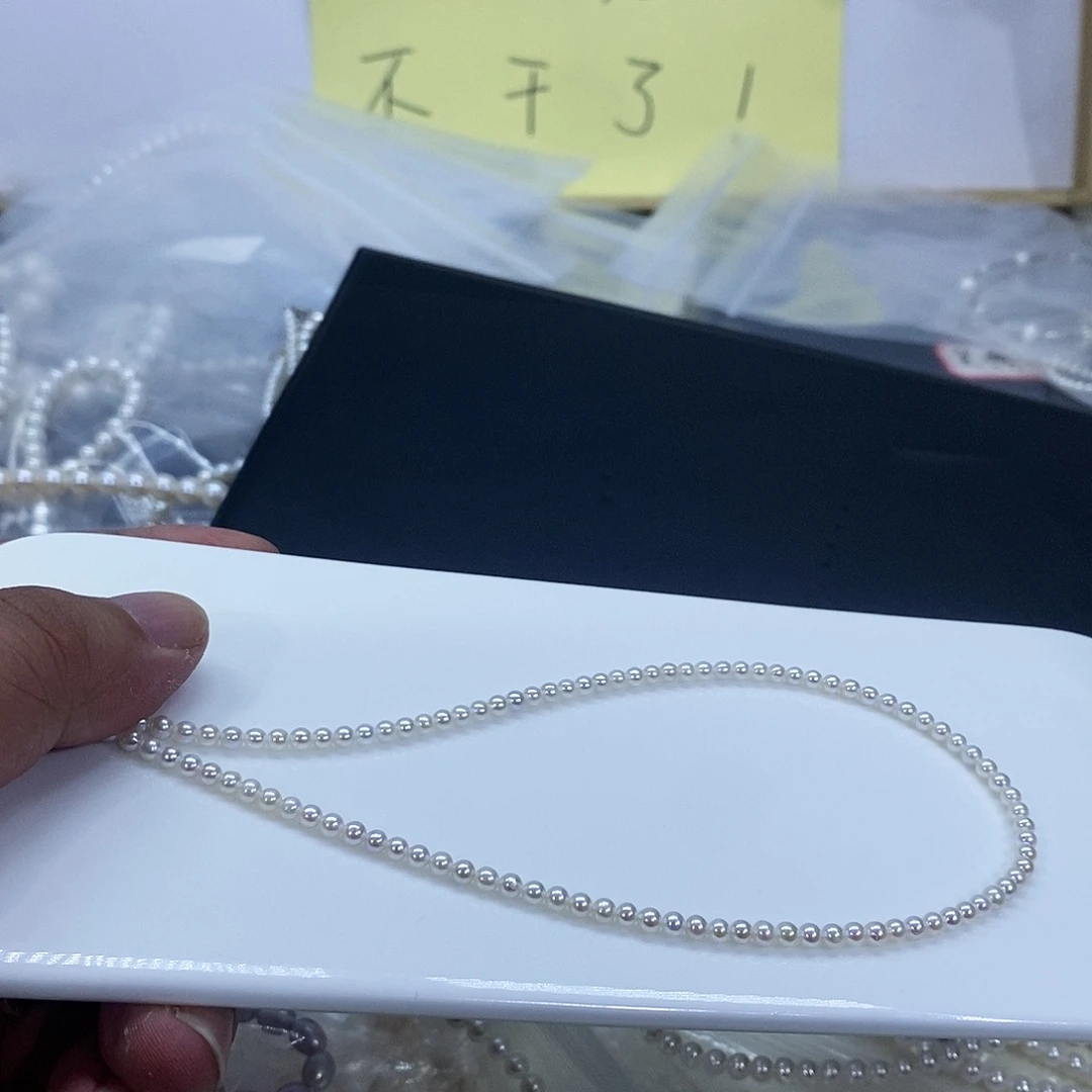 银S925镶嵌淡水珍珠颈饰
