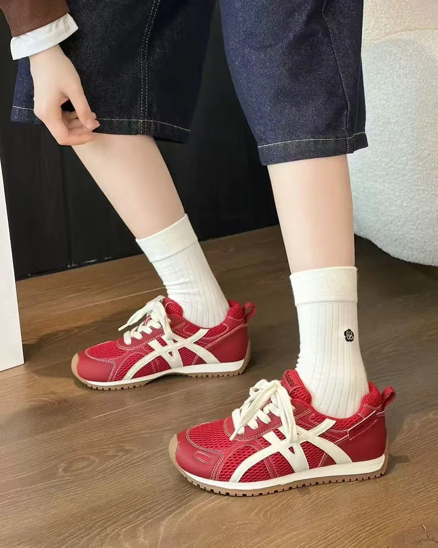 2025新款复古运动休闲鞋百搭轻便德训鞋女99-61