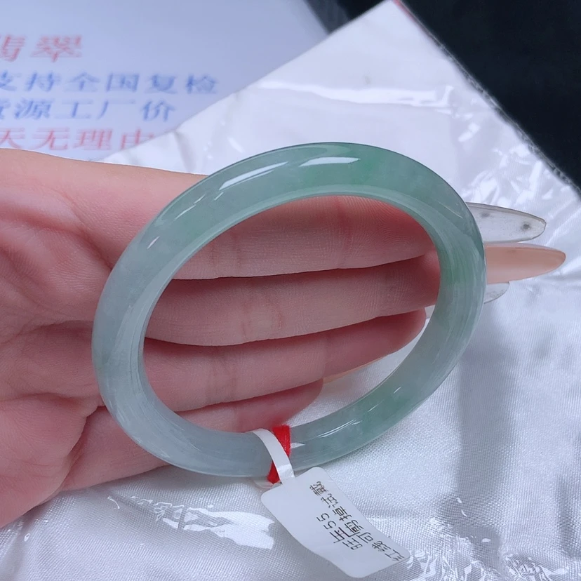 【闪购商品】未镶嵌手镯翡翠54-55圆条