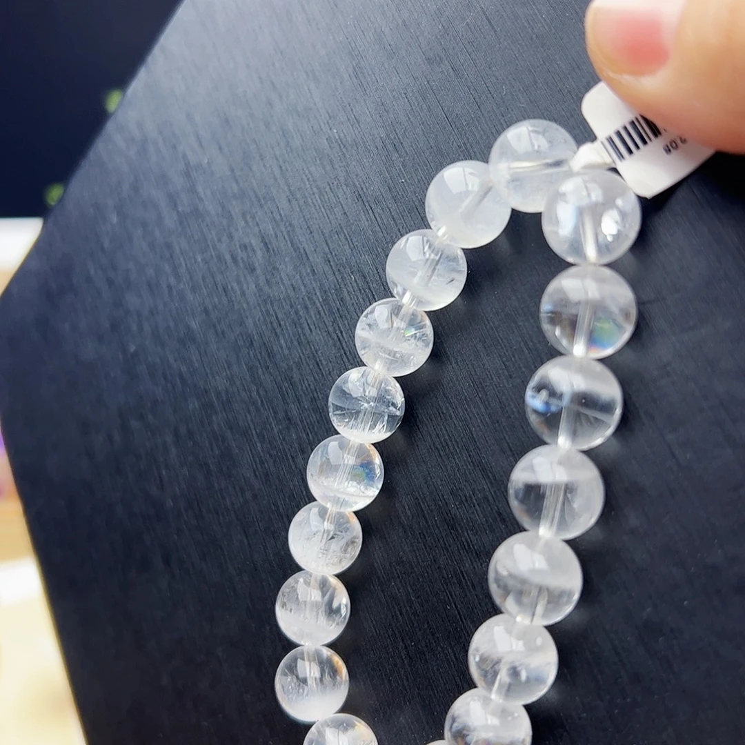 未镶嵌手链水晶白幽灵10.8mm32