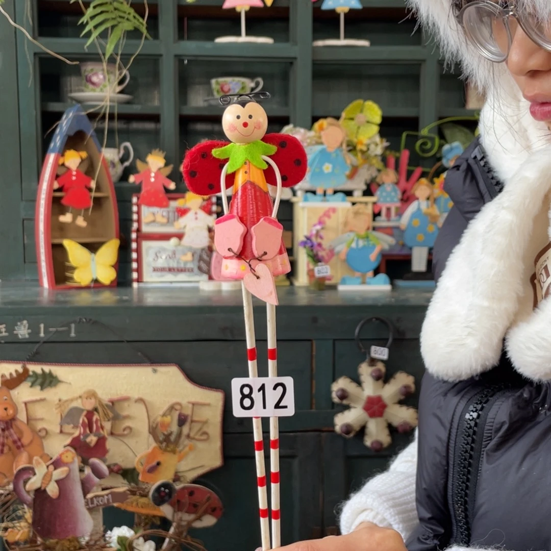 木质圣诞月福中古老货玩具默认微瑕损米