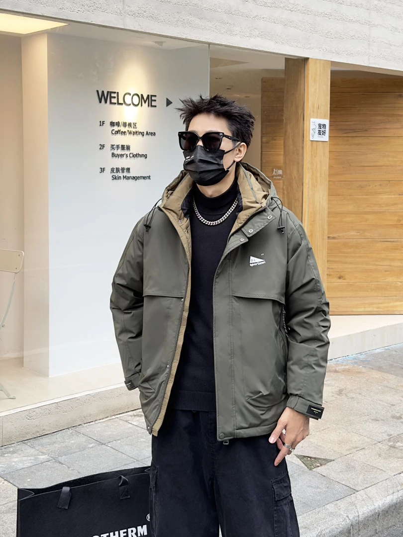 *-绿卡-【都市休闲】情侣加厚羽绒服外套Y9906