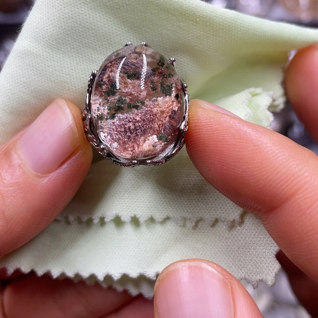 【闪购商品】水晶珠宝半成品银S925镶嵌戒指