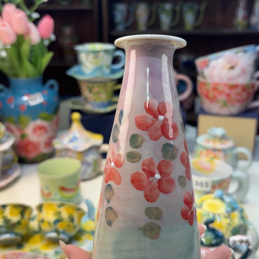 瓷片景德镇手绘高温釉下彩陶瓷茶具