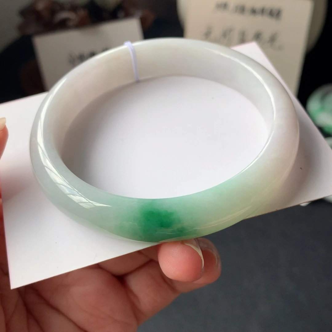 瀛***怡翡翠未镶嵌手镯60-12.2-8