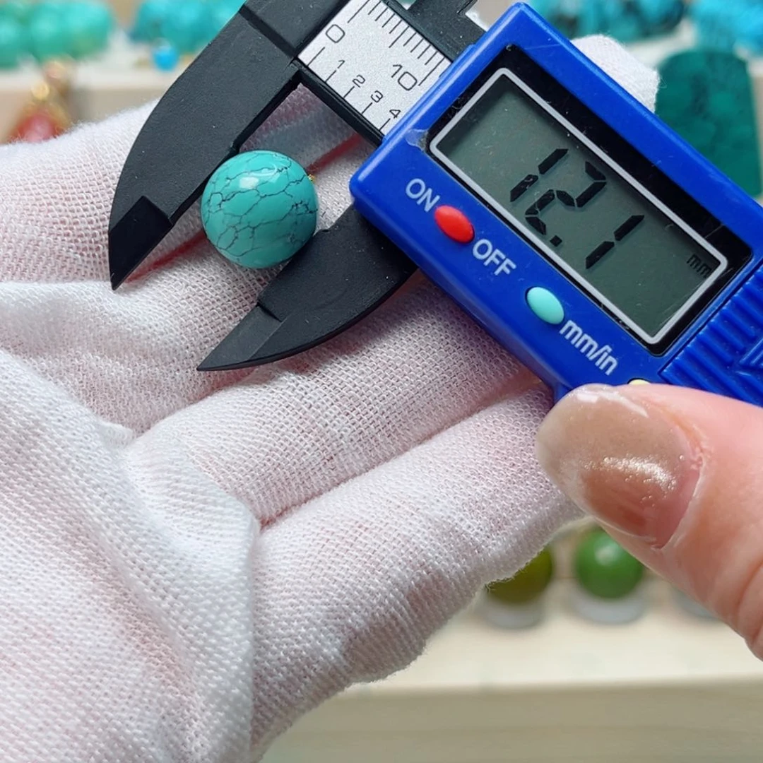 绿松石圆珠未镶嵌