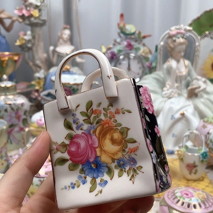 杯碟陶瓷摆件陶瓷