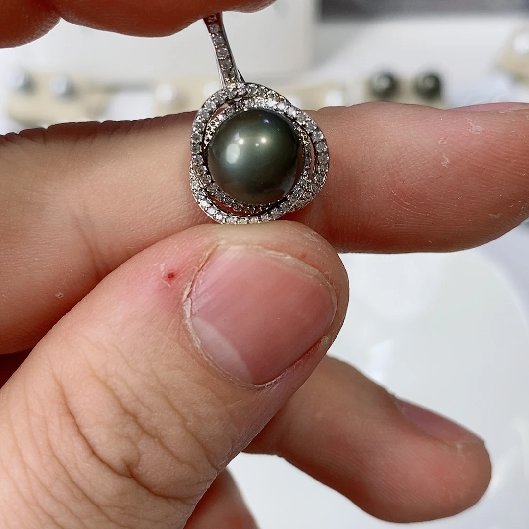 海水珍珠颈饰银S925镶嵌