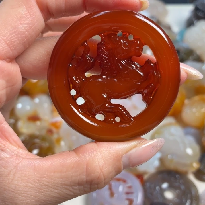 玛瑙/玉髓未镶嵌吊坠(不含链)