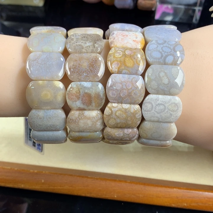 硅化珊瑚（珊瑚玉）未镶嵌吊坠(赠链)38号