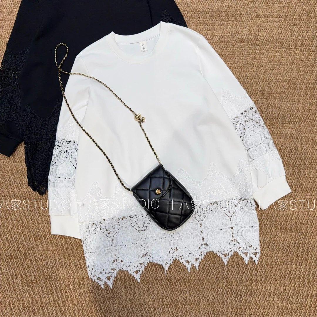 （十八家）63007新款纱影蕾丝上衣