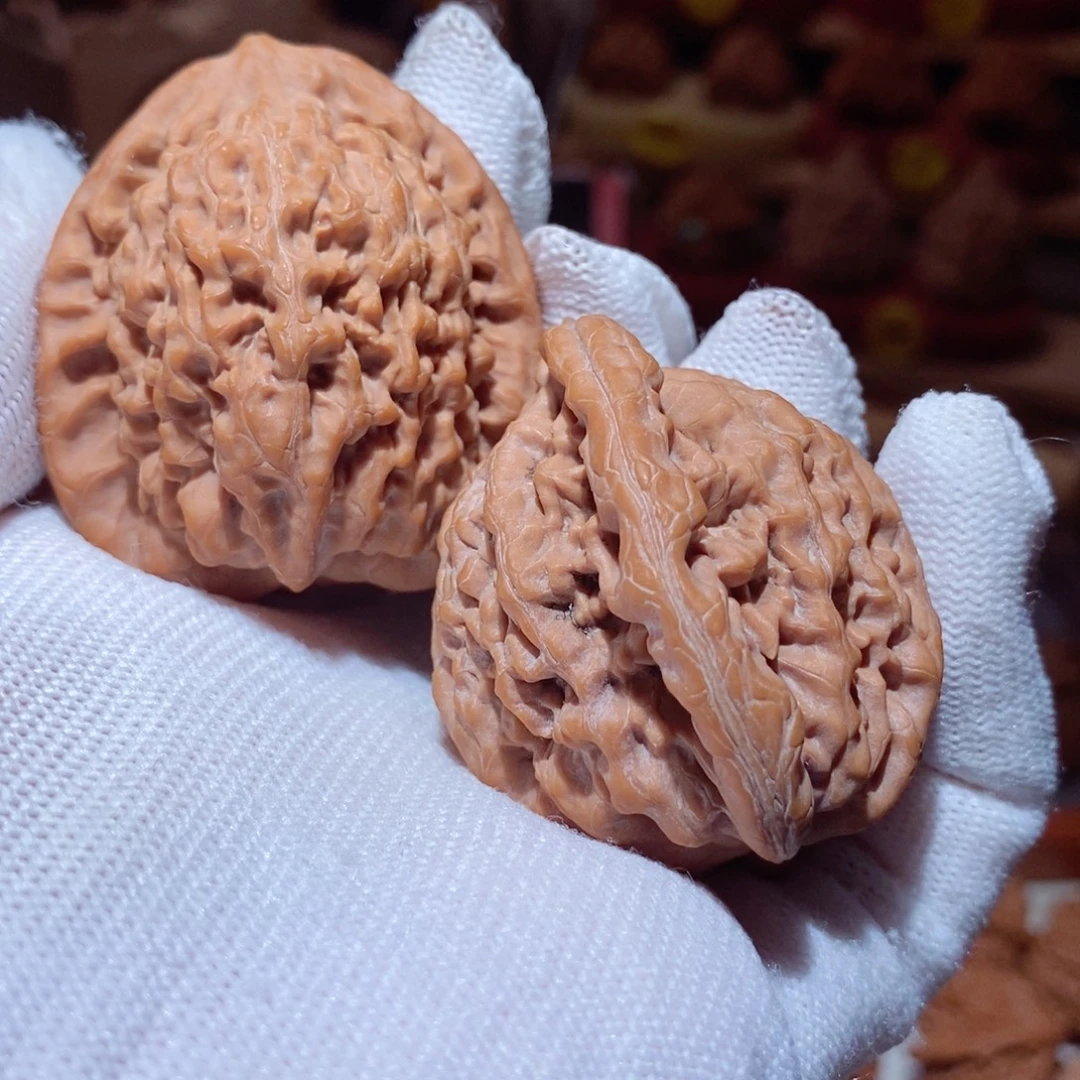 文玩核桃把件44尺全品金公子