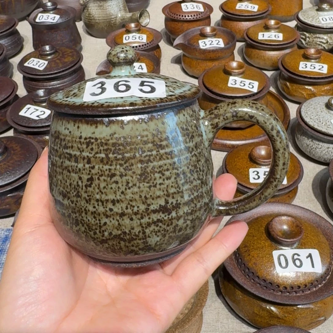 傲***标粗瓷茶具素胎无釉
