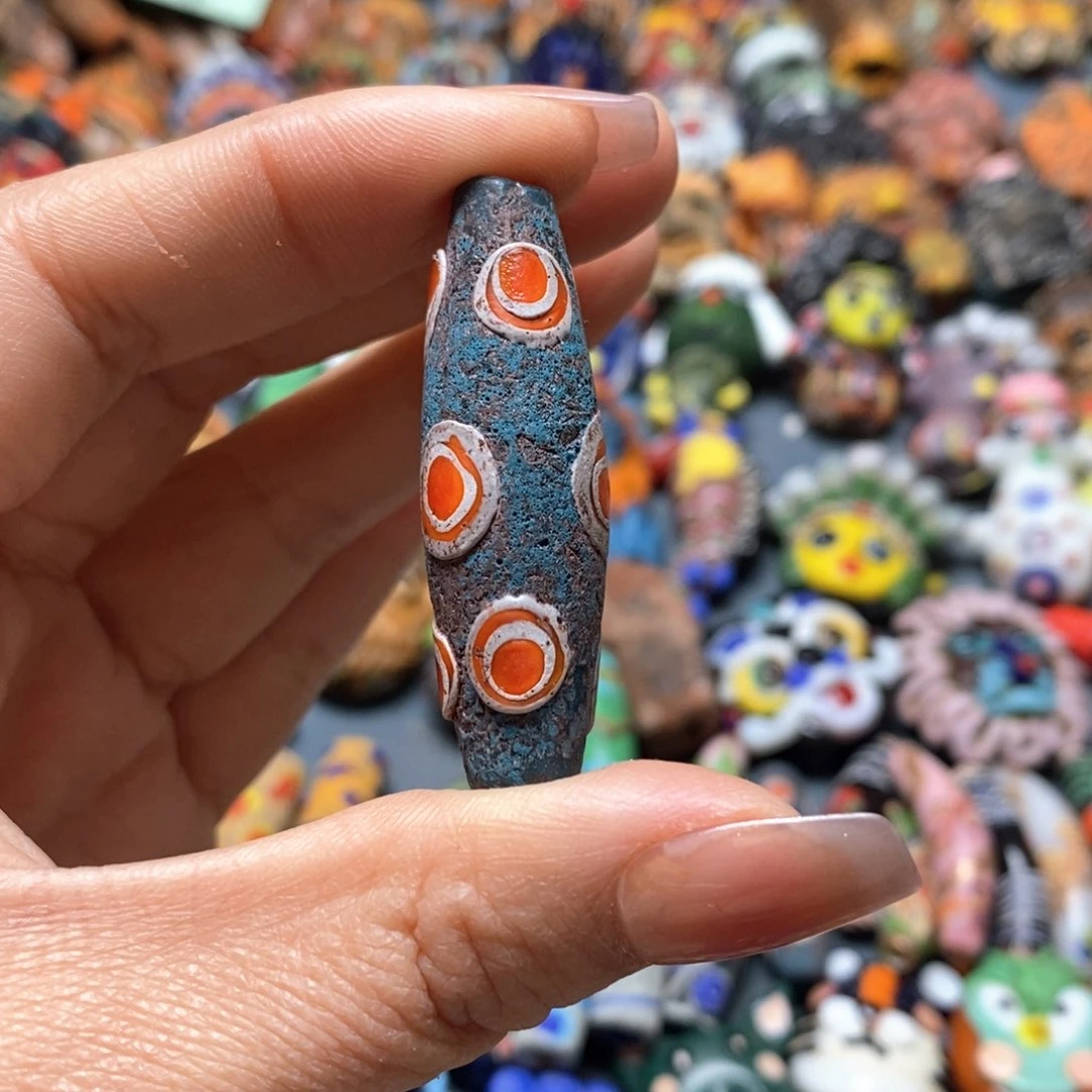 琉璃颈饰印度尼西亚桶珠