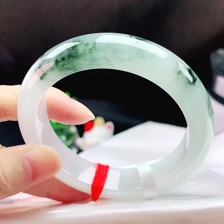 未镶嵌手镯翡翠55轮胎冰花