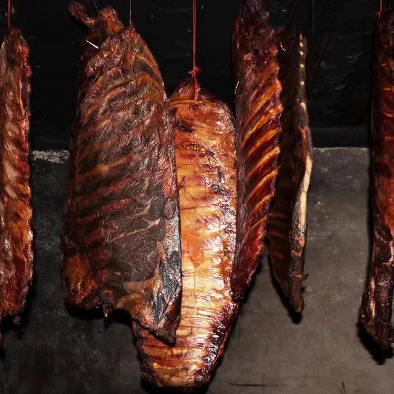 腊排骨龙骨  农村柴火烟熏腊排骨龙骨 杂骨包装