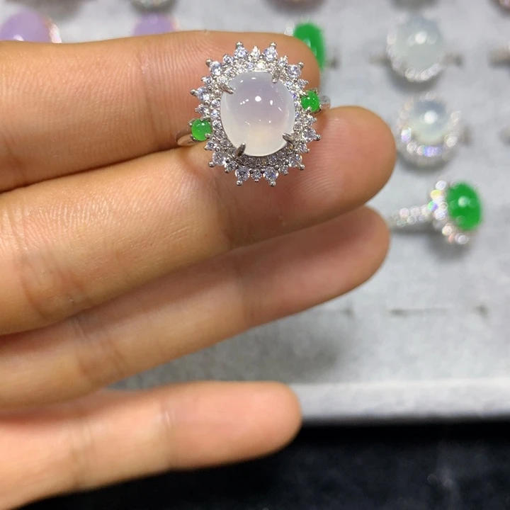 未镶嵌戒指翡翠翡翠戒指