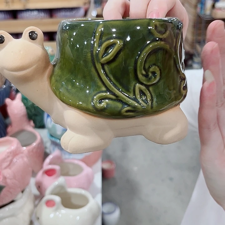 有孔.凑单10元陶瓷花盆发货！