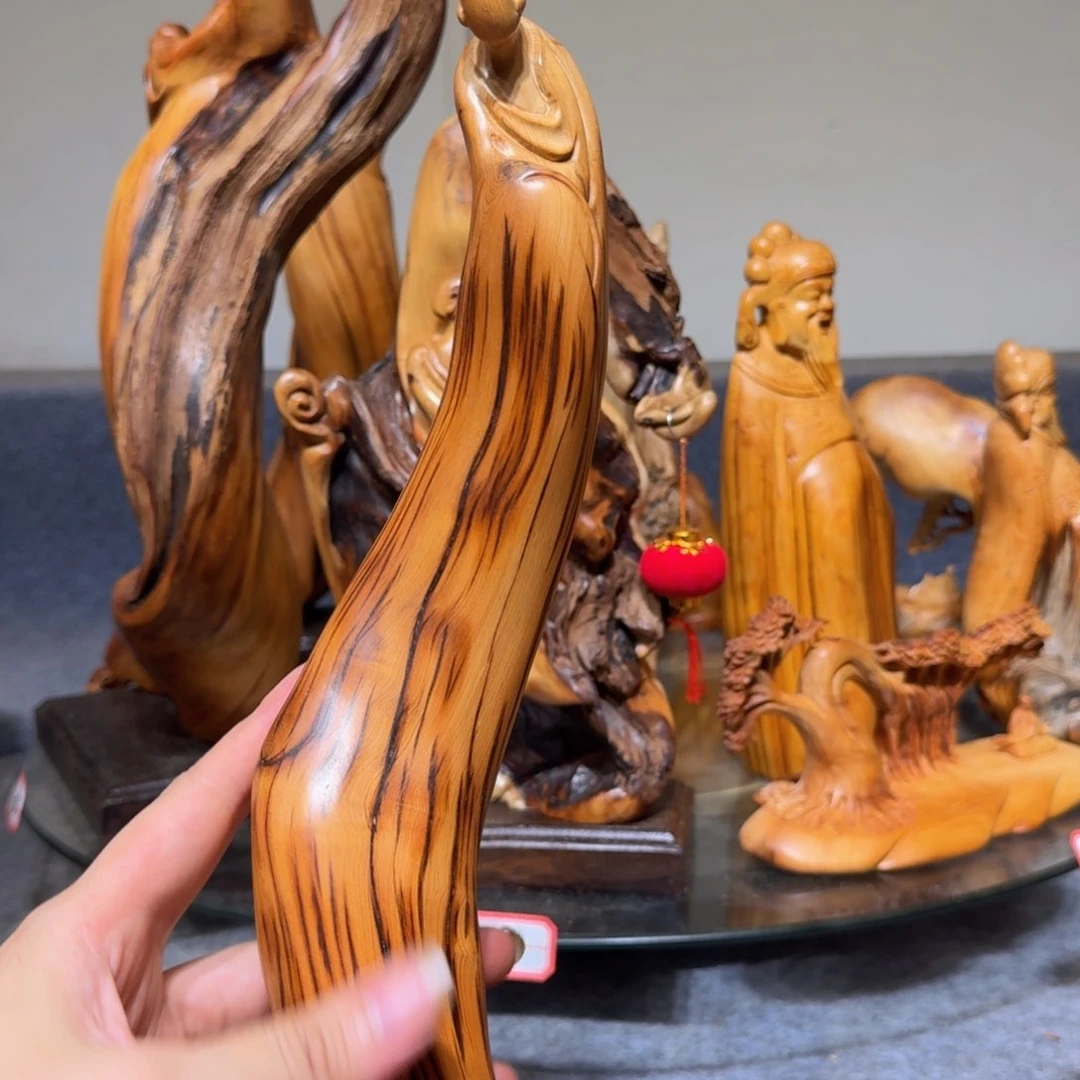 柏木崖柏手把件摆件